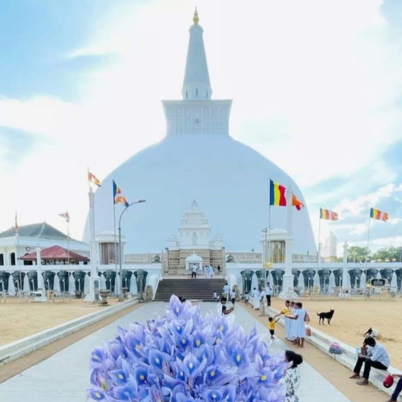 Ancient stupas and ruins in Anuradhapura Sri Lanka, a UNESCO World Heritage cultural site